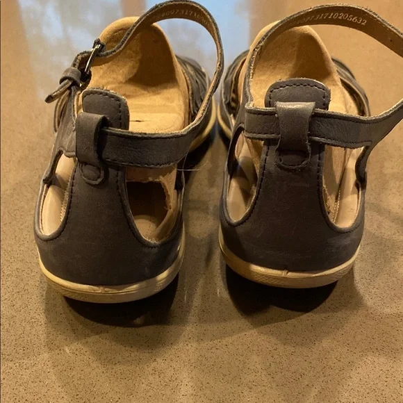 Ecco Strappy Blue Sandals - Picture 4 of 6